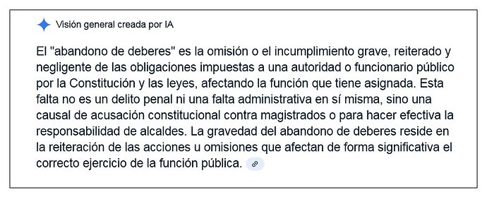 abandono de deberes